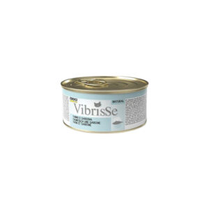 CROCI Vibrisse Natural (70 gr) Atún y Sardina - Comida Húmeda Complementaria para Gatos al Vapor