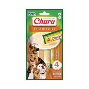 CHURU Perros Receta de Pollo - Snack Cremoso Húmedo Complementario para Perros (Pollo)