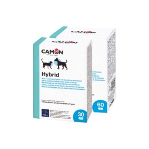 CAMON Hybrid - Suplemento Alimenticio para Perros y Gatos con Espirulina Propóleo y Aloe Vera para el Mal Aliento y la Digestión