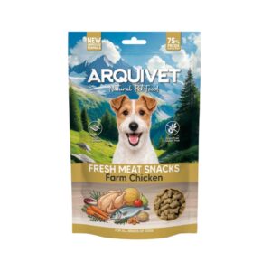 ARQUIVET Fresh Meat Snacks (Pollo de Granja) - Snacks Semihúmedo Natural Sin Cereales para Perros