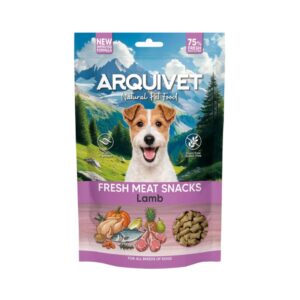 ARQUIVET Fresh Meat Snacks (Cordero) - Snacks Semihúmedo Natural Sin Cereales para Perros