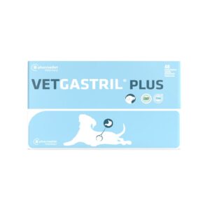 PHARMADIET Vetgastril Plus Comprimidos (48 Comprimidos) - Suplemento Digestivo para Perros (A partir de 10 kg) con Queratina, Alginato de Sodio, Ácido Hialurónico y Condroitina | Apoyo Gástrico