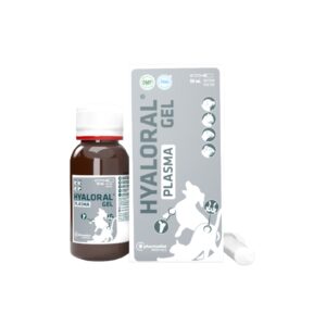 PHARMADIET Hyaloral Plasma Gel (50 ml) - Suplemento Articular e Inmunitario para Perros, Gatos, Hurones y Roedores con Ácido Hialurónico, Colágeno, Glucosamina y Proteínas de Plasma