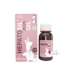 PHARMADIET Hepatosil Plus Gel (50 ml) - Suplemento Hepático para Perros y Gatos con Cardo Mariano, Taurina, Glutation y Vitamina E | Apoyo a las Células Hepáticas