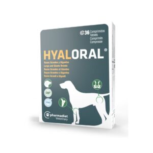 PHARMADIET Hyaloral Razas Grandes y Gigantes (A partir de 20 kg) - Suplemento Articular para Perros con Ácido Hialurónico, Colágeno, Glucosamina y Condroitina | Articulaciones, Tendones y Ligamentos
