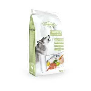 CARNIVORO Complet (12 kg) - Pienso Premium Low Grain para Perros Adultos (Pollo y Arroz Integral)