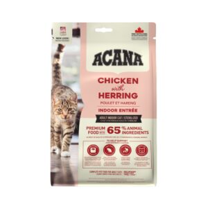 ACANA Indoor Entrée - Pienso Seco Completo para Gatos Adultos de Interior y Esterilizados (Pollo y Arenque)