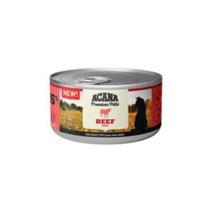 ACANA Paté Beef (85 gr) - Comida Húmeda Completa Premium para Gatos con Ternera y Pollo, Sin Cereales y con Taurina