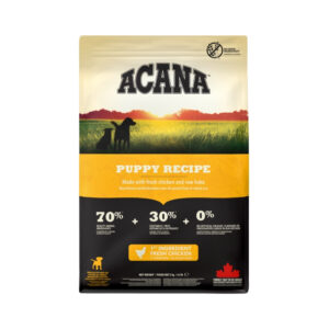 ACANA Puppy Recipe - Pienso Seco para Perros Cachorros de Raza Pequeña y Mediana (Pollo Fresco y Merluza Cruda)