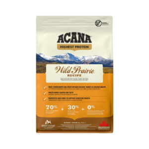 ACANA Highest Protein Wild Prairie Recipe - Pienso Seco Rico en Proteína para Perros de Todas las Razas (Pollo y Pavo)