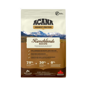 ACANA Ranchlands Recipe - Pienso Seco para Perros de Todas las Razas y Edades, Receta de Carne (Ternera, Cordero y Cerdo)