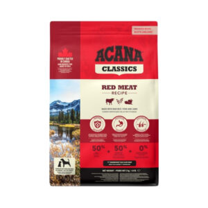 ACANA Classics Red Meat Recipe - Pienso Seco con Cereales Saludables para Perros de Todas las Razas (Ternera, Cordero y Cerdo)