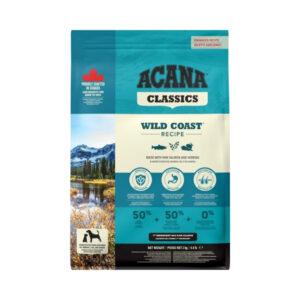 ACANA Classics Wild Coast - Pienso Seco con Cereales Saludables para Perros de Todas las Razas (Salmón y Arenque)