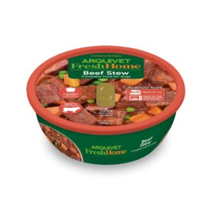 ARQUIVET Fresh Home (Lata 280 gr) Estofado de Ternera - Alimento Húmedo Completo en Estofado para Perros de Todas las Edades