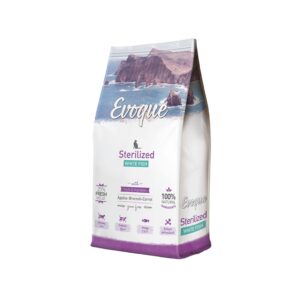 EVOQUE Sterilized (White Fish & Tuna) - Alimento Completo en Pienso Seco para Gatos Adultos Esterilizados (Pescado Blanco y Atún)