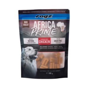 ROGZ África Prime (100 gr) - Snack de Recompensa para Perros Sin Cereales (Pollo, Pato o Cordero)