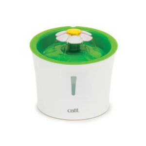 CATIT Flower Fountain (3 Litros) - Fuente de Agua para Gatos con Filtro de Triple Acción