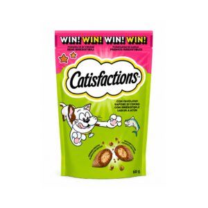 CATISFACTIONS Atún (60 gr) - Snack Premios para Gatos Doble Textura