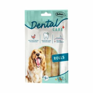 Bubimex Dental Care Rolls (100 gr) - Snacks Dentales Masticables con Pollo para Perros de Razas Medianas