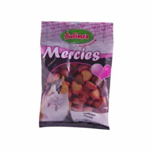 BUBIMEX Mercies (100 gr) Aves - Snacks con forma de Corazón Semihúmedos de Aves para Gatos