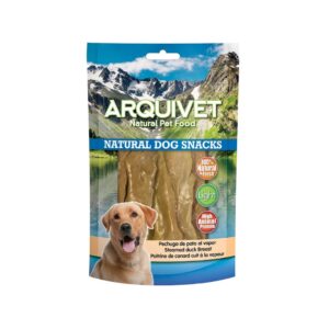 ARQUIVET Natural Dog Snacks (100 gr) - Snacks Naturales de Pechuga de Pato al Vapor
