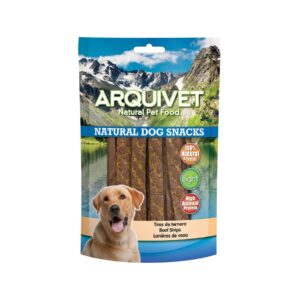 ARQUIVET Natural Dog Snacks - Snacks Naturales de Tiras de Ternera