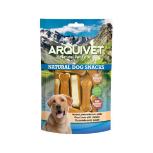 ARQUIVET Natural Dog Snacks - Snacks Naturales de Huesos Prensados con Pollo