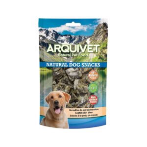 ARQUIVET Natural Dog Snacks - Snacks Naturales de Bocaditos de Piel de Bacalao