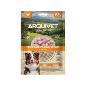 ARQUIVET Freeze-Dried Raw Treats (50 gr) - Snack Liofilizado y Alimento Completo para Perros con Mínimo 97% de Carne (6 Sabores)