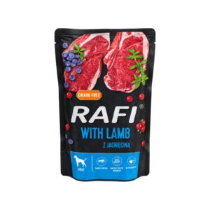 RAFI Cordero (500 gr) - Alimento Húmedo en Mousse Sin Cereales para Perros Adultos
