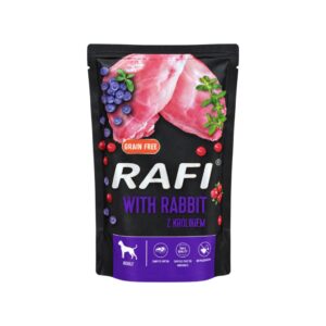 RAFI Conejo (500 gr) - Alimento Húmedo en Mousse Sin Cereales para Perros Adultos