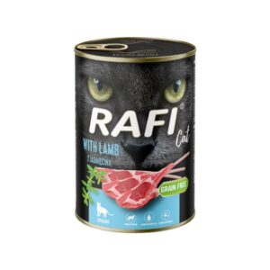 RAFI Sterilised Cat Cordero (400 gr) - Alimento Húmedo en Mousse Sin Cereales para Gatos Adultos Esterilizados