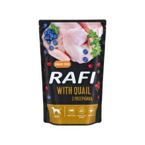 RAFI Codorniz (500 gr) - Alimento Húmedo en Mousse Sin Cereales para Perros Adultos