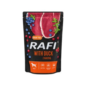 RAFI Pato (500 gr) - Alimento Húmedo en Mousse Sin Cereales para Perros Adultos