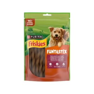 PURINA Friskies Funtastix - Snack de Queso y Bacon Masticable para Perros (Todas las Razas)