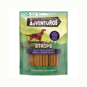PURINA Adventuros Core Strips (90 gr) - Snack de Venado Masticable para Perros (Todas las Razas)
