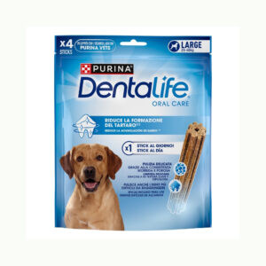 PURINA Dentalife Oral Care Large - Snack Dental para Perros de Raza Grande (25-40 kg)