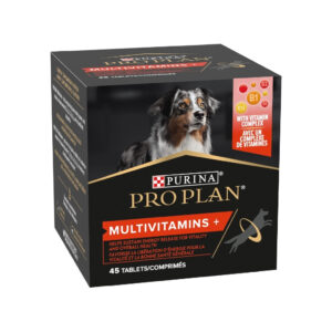 PRO PLAN Multivitamins+ (45 Comprimidos) - Suplemento Alimenticio con Complejo Vitamínico B para la Vitalidad y la Energía de Perros Adultos