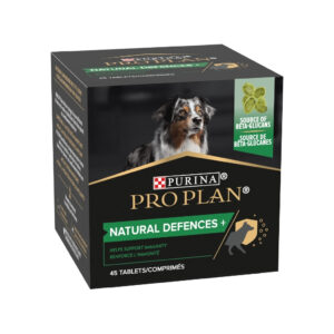 PRO PLAN Natural Defences+ (45 Comprimidos) - Suplemento Alimenticio con Betaglucanos para las Defensas Naturales de Perros Adultos