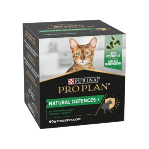 PRO PLAN Natural Defences+ (60 gr) - Suplemento Alimenticio en Polvo con Postbióticos para las Defensas Naturales de Gatos Adultos